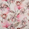 100% Leinen Floral Pink