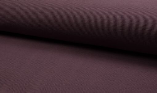 Rippjersey uni mauve Stoffstübli