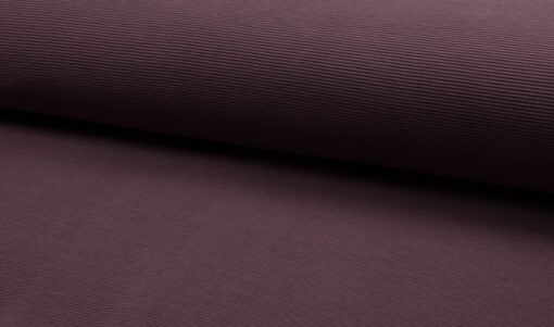 Rippjersey uni mauve Stoffstübli