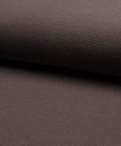 Rippjersey uni taupe Stoffstübli