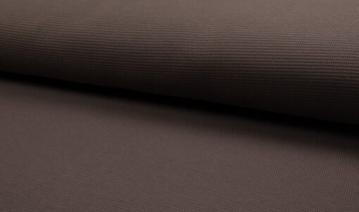 Waffeljersey Uni taupe
