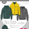 Kibadoo Mix Match Sweatjacke Herren Stoffstübli