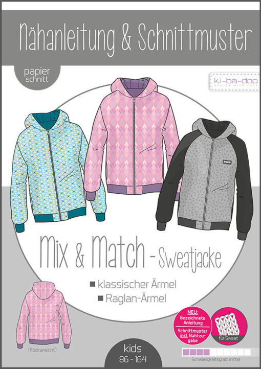 Kibadoo Mix Matsch Sweatjacke Kinder Stoffstübli