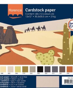 Cardstock smooth 30.5cm x 30.5cm 12x5 Blatt