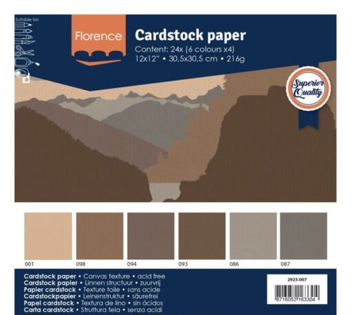 Cardstock Texture brown 30.5cm x 30.5cm