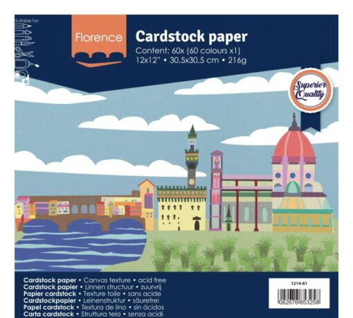 Cardstock Florence 30.5cm x 30.5cm 60x1 Blatt