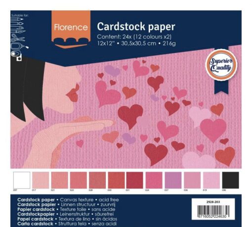 Cardstock Texture Valentinstag 30.5cm x 30.5cm