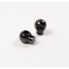 Kordelstopper 1 paar Metall Gunmetal 25mm