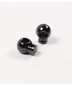 Kordelstopper 1 paar Metall Gunmetal 25mm