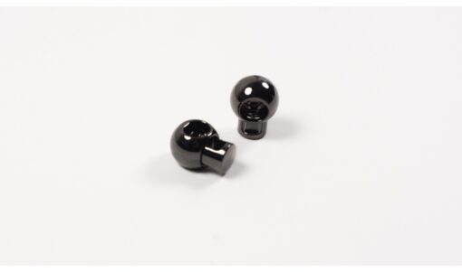 Kordelstopper 1 paar Metall Gunmetal 25mm