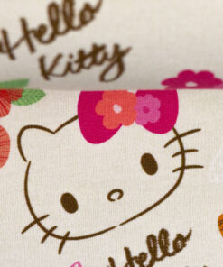 Jersey Lizenz Hello Kitty auf creme