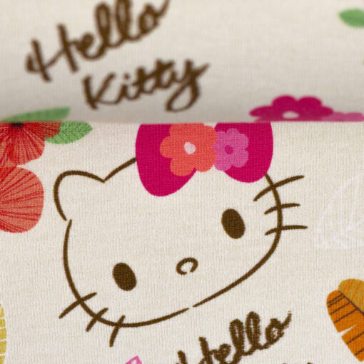 Jersey Lizenz Hello Kitty auf creme