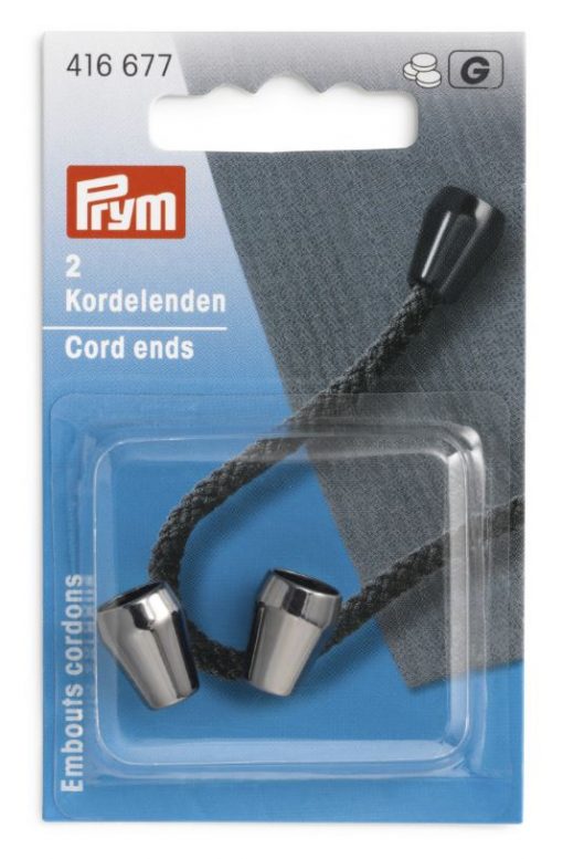 Kordelenden Prym konisch gunmetal Stoffstübli