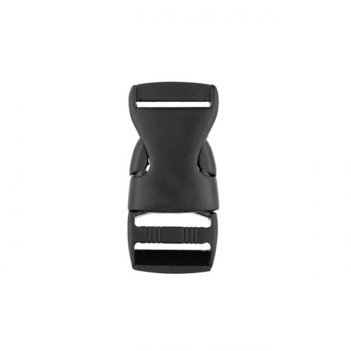 Steckschnalle Metall Schwarz 2.5cm elegant