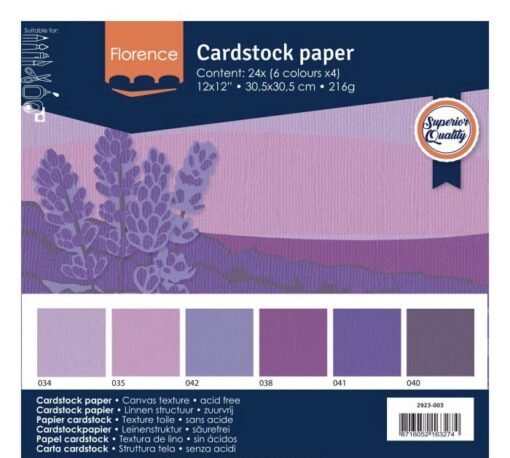Cardstock Texture purple 30.5cm x 30.5cm