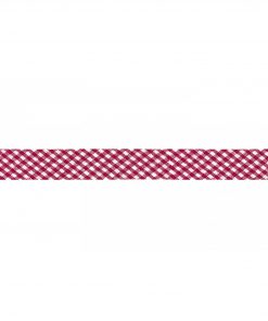 Schrägband Vichy Rot