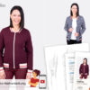 Pattydoo Hanna Damen Collegejacke Stoffstübli