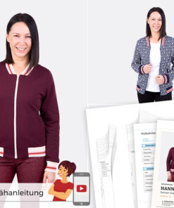 Pattydoo Hanna Damen Collegejacke Stoffstübli