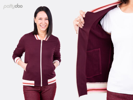 Pattydoo Hanna Damen Collegejacke Stoffstübli