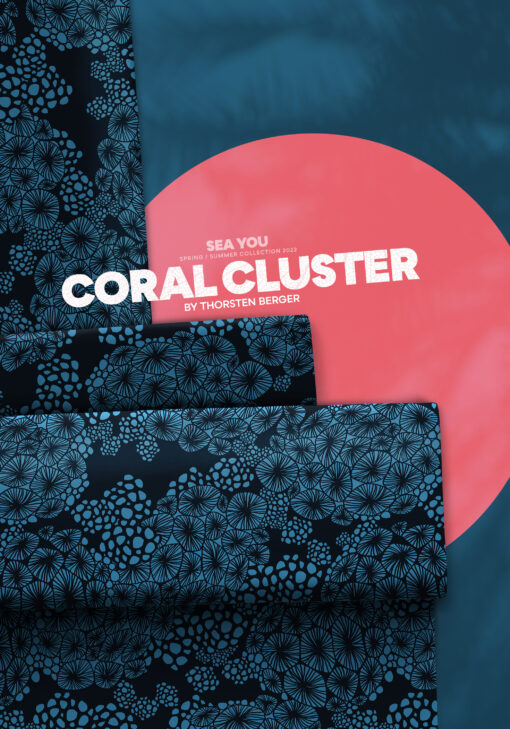 Viskose Webware Coral Cluster Stoffstübli