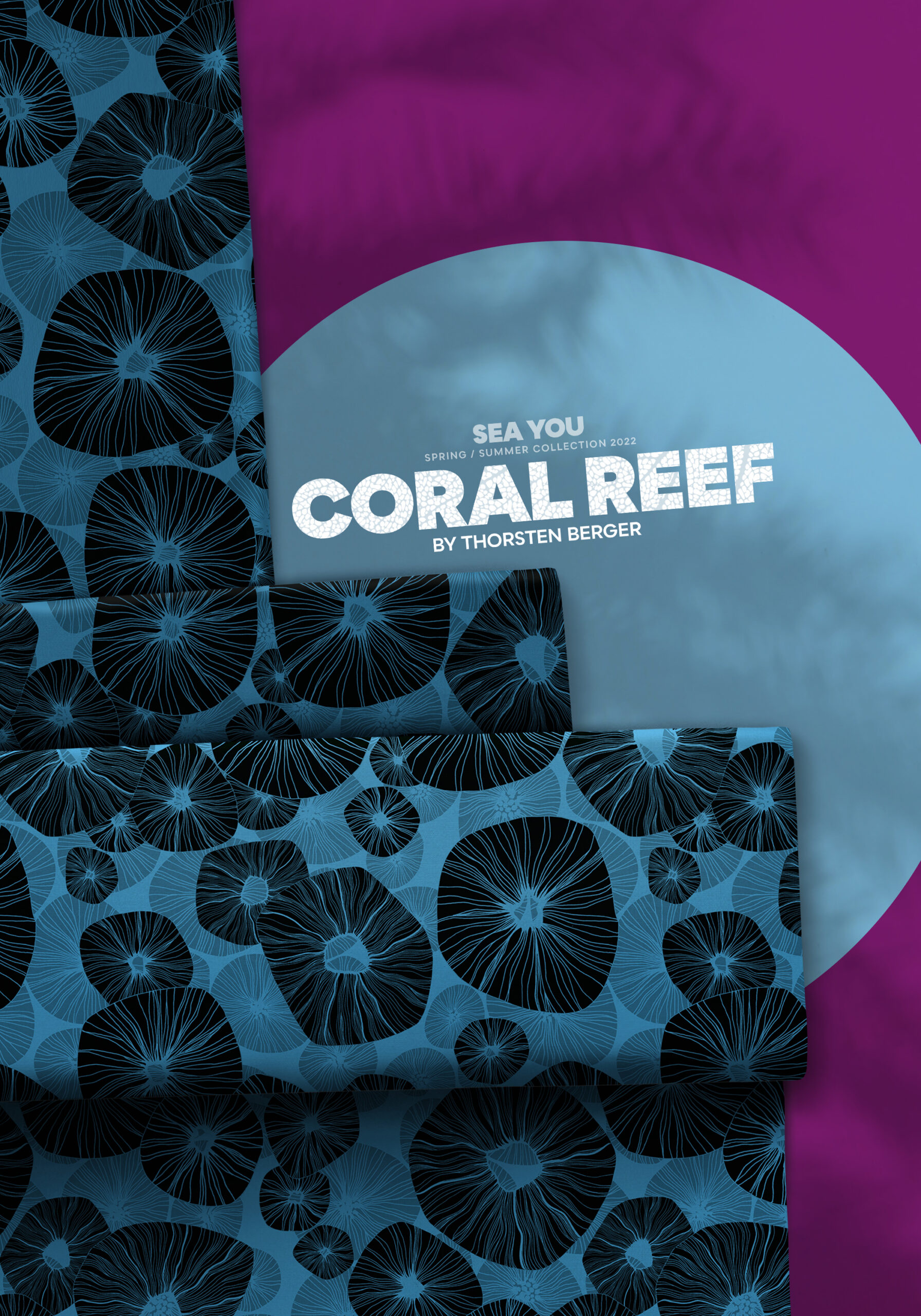 Viskose Webware Coral Reef Stoffstübli