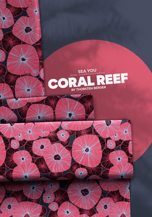 Viskose Webware Coral Reef Stoffstübli