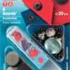 Prym Anorak Druckknopf Rostfrei Design flach Stoffstübli