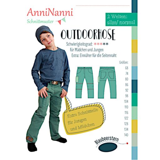 Schnittmuster Anninanni Outdoorhose Stoffstübli