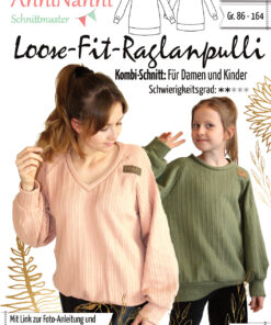 Schnittmuster Anninanni Loose- Fit Raglanpulli Stoffstübli