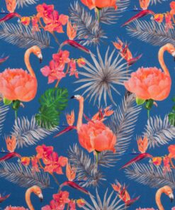 Jersey Flamingo blue Stoffstübli