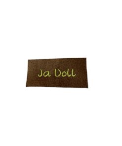 Label gestickt Stoffstübli
