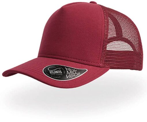 Jersey Rapper Cap One Size burgundy Stoffstübli