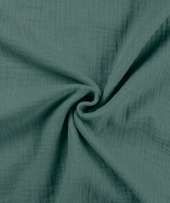 Baumwolle Musselin Uni dusty green