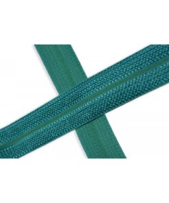 elastisches Jacquard Einfassband emerald