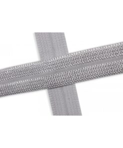 elastisches Jacquard Einfassband grau