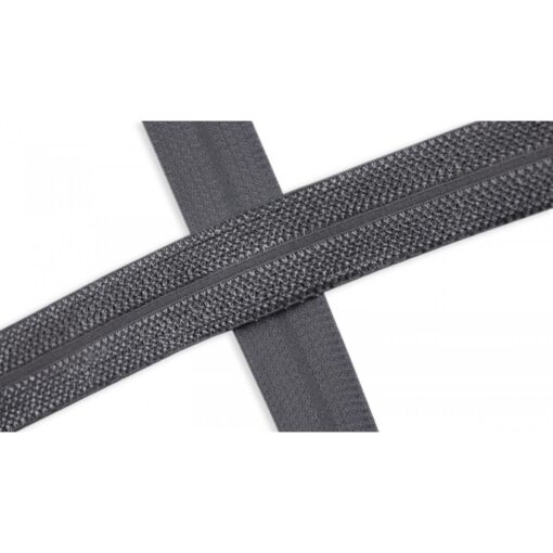 elastisches Jacquard Einfassband dunkel grau