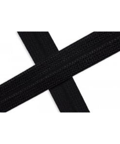 elastisches Jacquard Einfassband Schwarz