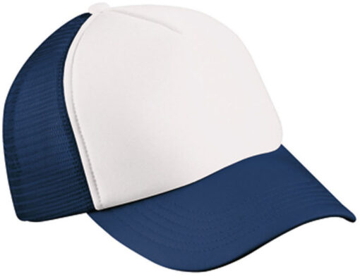 Mesh Cap One Size weiss Navy Stoffstübli