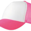 Mesh Cap One Size weiss neon pink Stoffstübli