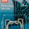 Prym Bikini- + Gürtelverschlüsse, silber 25 mm Stoffstübli