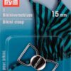 Prym Bikini- + Gürtelverschlüsse, silber 15 mm Stoffstübli