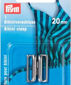 Prym Bikini- + Gürtelverschlüsse, silber 20 mm Stoffstübli