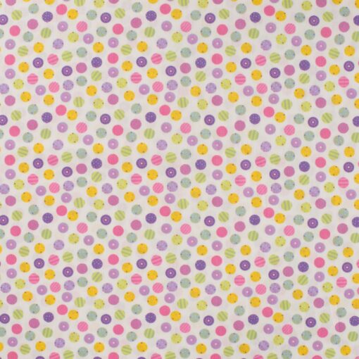 Webware Baumwolle Funny Dots fuchsia Stoffstübli