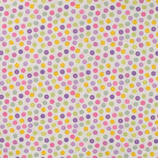 Webware Baumwolle Funny Dots fuchsia Stoffstübli