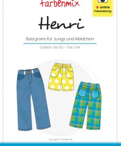 Schnittmuster Farbenmix Henri Basic Jeans Stoffstübli