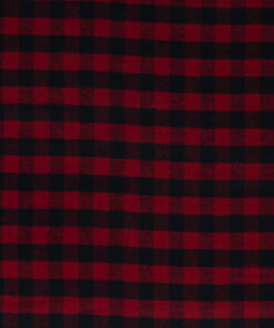 Flanell Jack by Swafing Karo 1.5cm rot/ schwarz