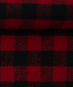 Flanell Jack by Swafing Karo 1.5cm rot/ schwarz