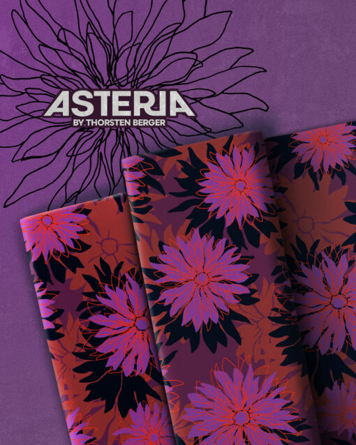 Viskose Webware Asteria Bordeaux