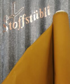 Oilskin Baumwolle uni Senf