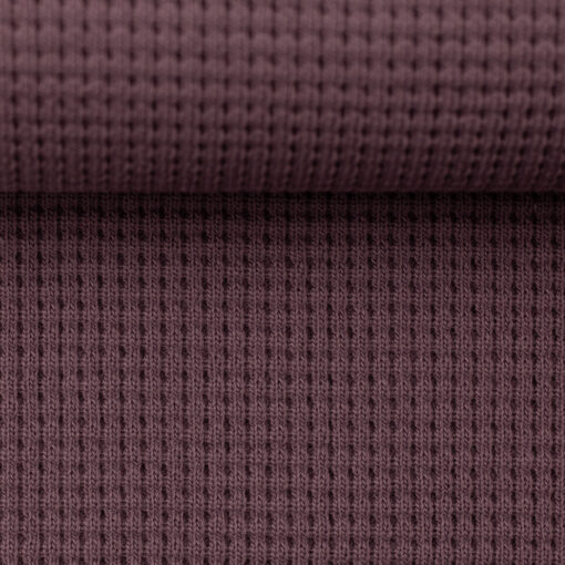 Waffelstrick Oslo mauve